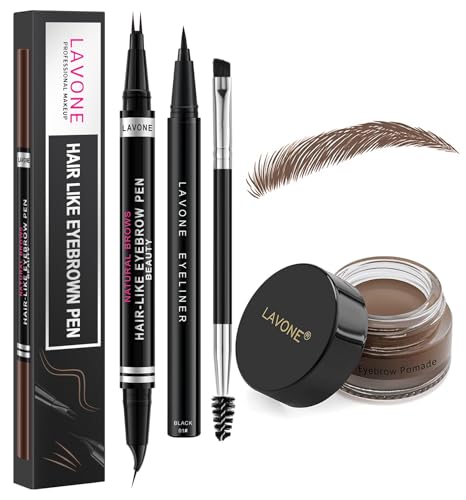 Lavone Hair-like Eyebrow Pen Makeup Kit, Eyebrow Pencils For Women With Water...