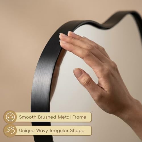 24"X40" Wall Mirror Irregular Mirror for Bathroom Bedroom & Entryway - Image 5