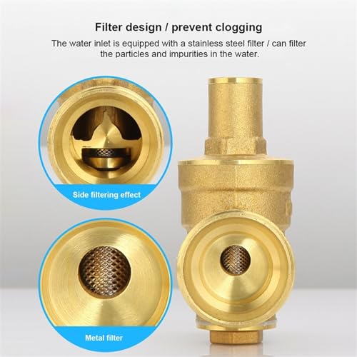 Régulateur de pression PPR 25 avec manomètre pour chauffe-eau