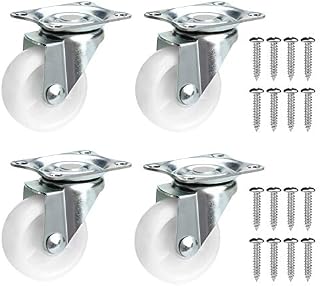 40mm Swivel Castors Wheels 4PCS,Castor Wheels Trolley Wheels Heavy Duty Caster Wheels for Furniture Equipment Appliances Carts Chairs Coffee Tables Flower Pots