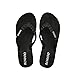 HUMMOO LTD Women’s Metal Decoration Platform High Wedge Flip Flops Ladies Soft Cushion Summer Thong Sandals (Black/US5/EU36)