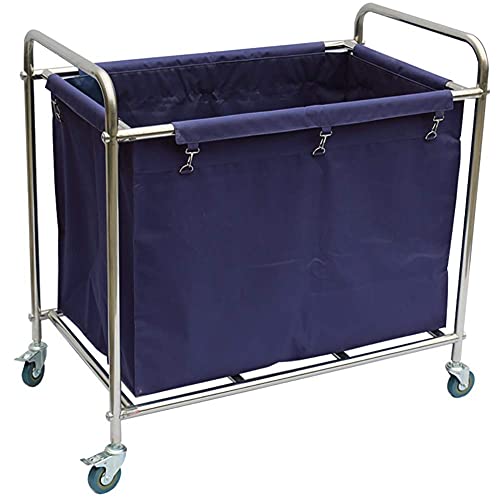 ZTCHSENZT Carretillas De Mano Móviles, Carrito para Suministros, Carrito para Herramientas, Carrito para Ropa Blanca De Hotel,Blue