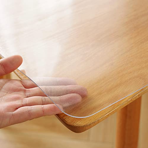 Yueboa �e�[�u���N���X ���� �G���{�X���H 45x118cm ����2mm PVC �e�[�u���}�b�g �N���A �r�j�[�� ���L PVC�� �f�X�N�}�b�g �e�[�u���J�o�[ �k�݂Ȃ� �h�� ����h�~ �������H �̓J�X�^�}�C�Y�\�ł� (���� 2mm, 45*11