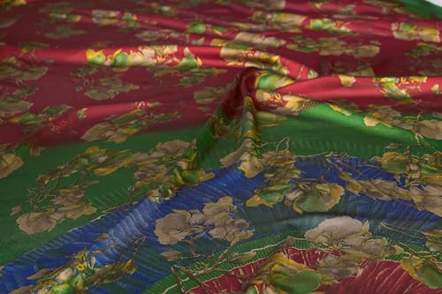 Image of MIRCHI FASHION Saree for Woman Chiffon Floral Printed | Lightweight Daily Wear Comfortable Women's Sari with Unstitched Blouse Piece (Available in 15 Designs)