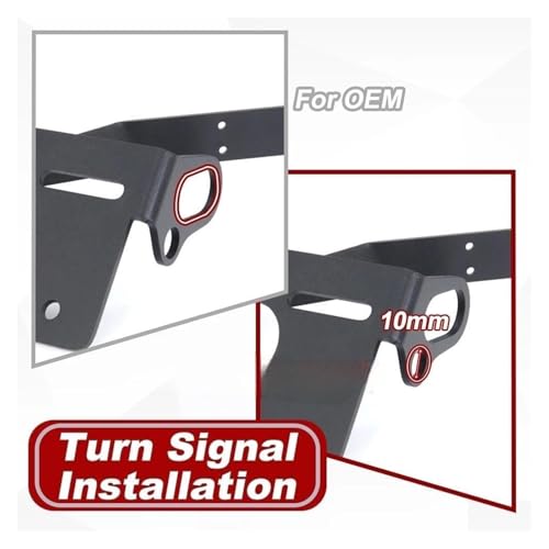 Support de plaque d'immatriculation moto arrière pour virées et circuits CBR600RR