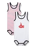 Feinripp aus Bio-Baumwolle Sanetta Baby-Jungen Body im Doppelpack weiß Kleinkind Unterwäsche-Satz, 086