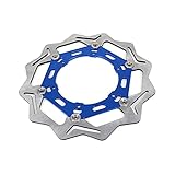 Produktmaterial: Diese Bremsscheibe besteht aus qualifizierter Aluminiumlegierung und Edelstahl, Anti-Korrosion, Nichtverformung und dauerhafter zu verwendender.