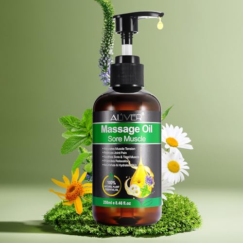 Massage Oil, Body Oil for Relaxing and Soothing, Massage Oils for Massage Therapy for Improve Muscle Soreness, Joint Pain Relief and Moisturizing Skin - 250ML - Image 3