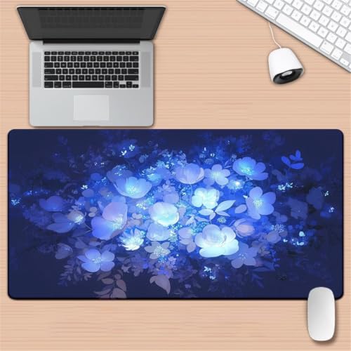 Alfombrilla ratón XXL lavable, mouse pad grande antideslizante con diseño abstracto para ordenador