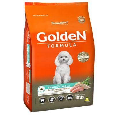 Ração Golden Fórmula Mini Bits para Cães Adultos de Pequeno Porte Sabor Frango e Arroz, 15kg Premier