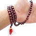 AYUSHYA HEALTH Rosewood Japa mala Beads 108 meditation beads Japa Mala Chakra mala - Long Necklaces for Women Boho Rosary Beads (Pack of 2)