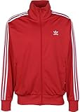 Gerippter Saum und Bündchen adidas Mens Firebird Jacket, Lush Red, L