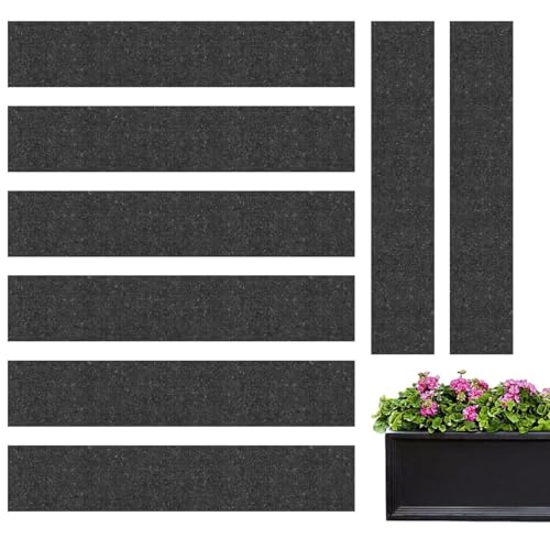 Kapillarmatten fu Pflanzen 8 Stuck | Automatische Bewasserungsmatte 45x9cm / 33x20cm | Absorbierende Filz-Unterlage fu Gewachsha