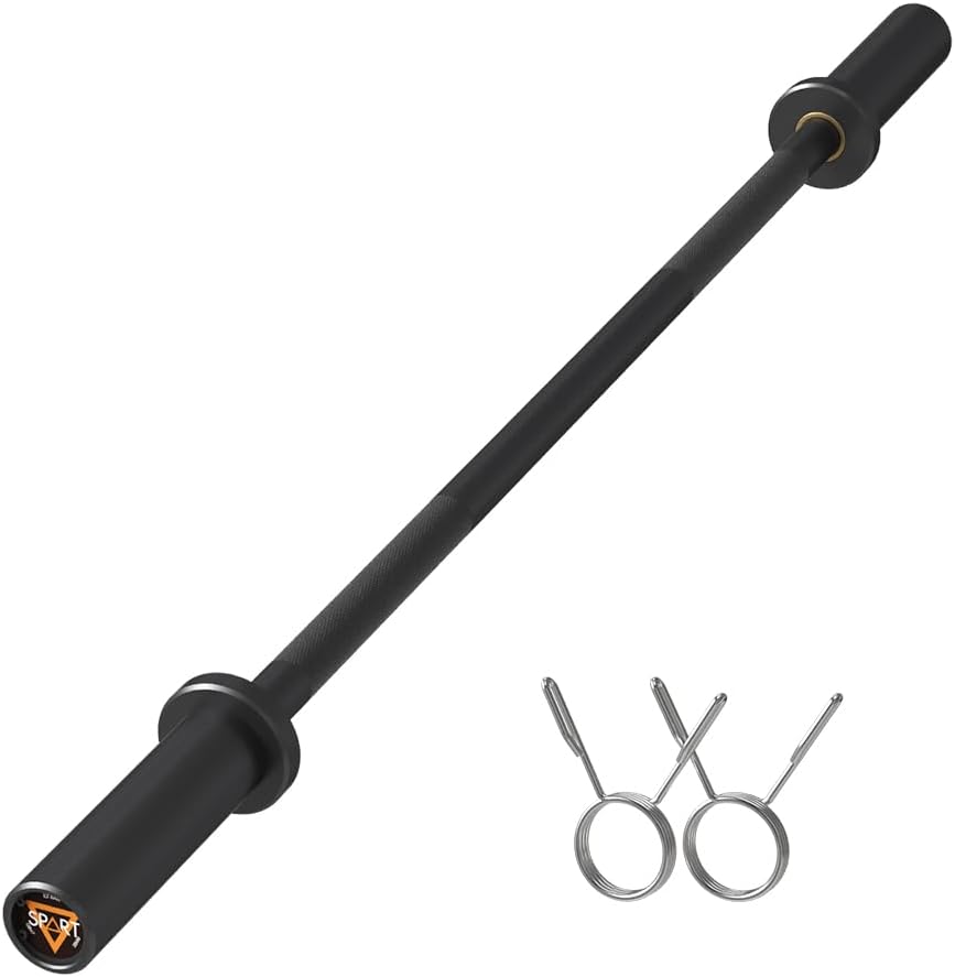 Barbell Clips Olympic Barbell Bar, 48-inch Weight Lifting Bar