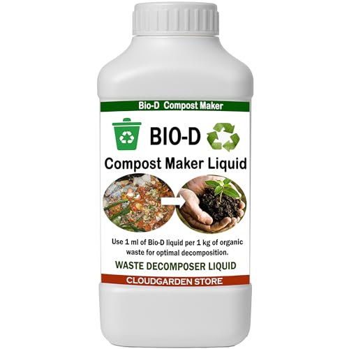 TSR Bio-D Bacteria 275ml Liquid Compost Maker – Fast Waste Decomposer for Home Use - Speeds Up Organic Matter Breakdown - Soil Conditioner for Terrace Garden & Kitchen Waste