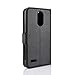 HualuBro LG K8 2018 Case, LG K9 Phone Case, Premium PU Leather Wallet Flip Phone Protective Case Cover for LG K9, LG K8 2018 with Card Slots and Magnetic Closure (Black)