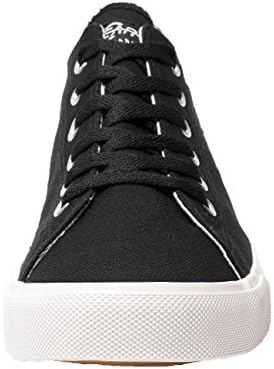 Fear0 Unisex True to Size Black White Tennis Casual Canvas Sneakers Shoes for Mens 11.5 D(M) US Men | Image 4