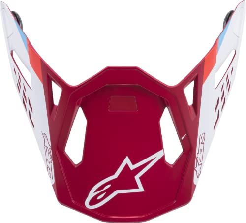 Visière de casque M8 Contact Alpinestars rouge blanc taille unique adulte