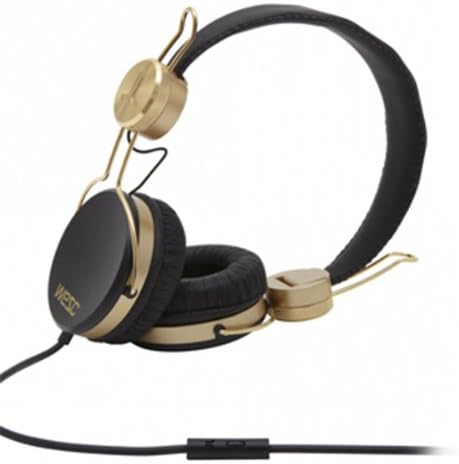 WESC 0006924999 Banjar Golden Headphones with Mic, Black