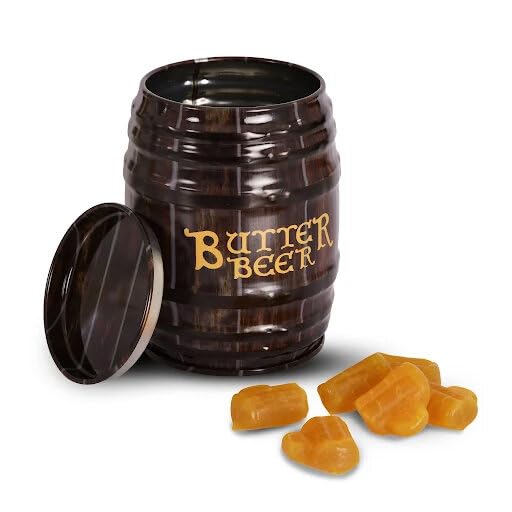 Jelly Belly Harry Potter's Favorites, Gift Pack of 4 (Butterbeer Barrel Tin, Bertie Bott's Every Flavor Jelly Beans, & Jelly Slugs Chewy Candy)