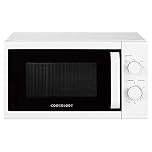 Cookology CMAFS20LWH 800W Freestanding Microwave - Microwave with 20 Litre Capacity and 25cm Turntable - 5 Cooking Power Levels - Quick Defrost Setting and Dial Timer - White