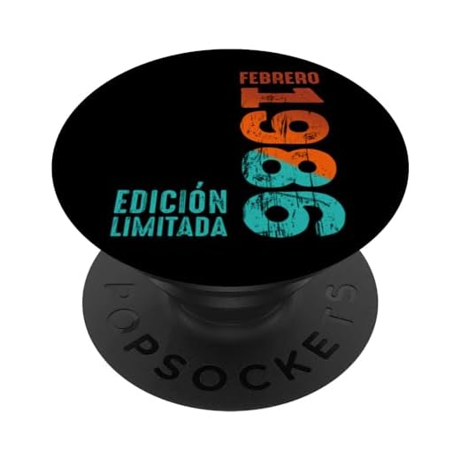 Edición limitada Febrero 1986 Cool Retro 1986 Vintage 1986 PopSockets PopGrip Intercambiable