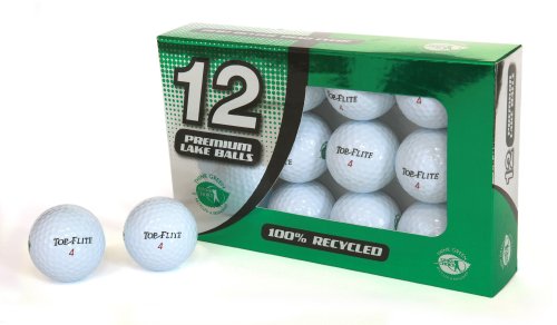 Second Chance - Palline da golf riciclate Top Flite Lake A,Bianco