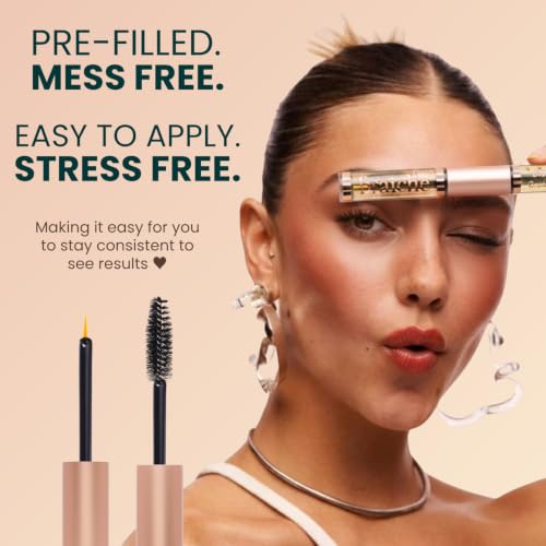 Image of Organic Castor Oil Eyelash Growth Serum, Eyebrow Lash Serum for Hair Growth