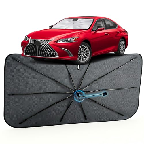 Image of Car Windshield Sun Shade for Lexus ES 2018-2026 -[Reflective Coated Fabric] Sunshade Umbrella for Front Window, Car Shades Sun Visor Keep Car Cool and Protects Interior, 1:1 Exact Fit