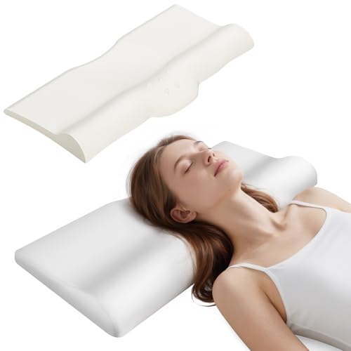 SMDR Slim Memory Foam Cervical Pillow for Sleepers