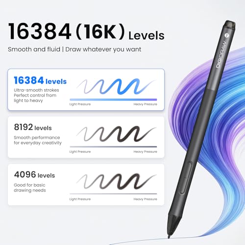 Image of DIGIDRAW TW610 Bluetooth Graphics Drawing Tablet, 10x6.25'', 16384 Levels