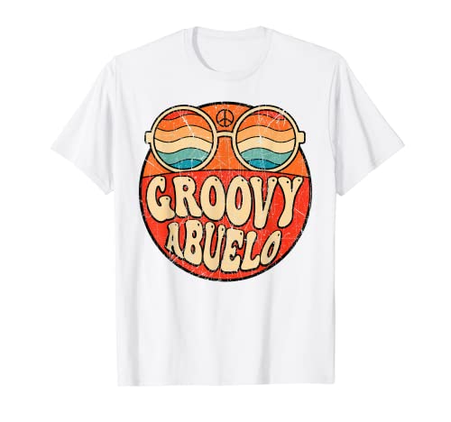 Hombre Groovy Abuelo 70 Nostalgia Estética 1970 Abuelo Mexicano Camiseta