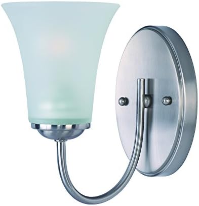 Maxim Logan-One Light Wall Sconce in Modern Style-5 Inches Wide by 8.5 inches high-Satin Nickel Finish