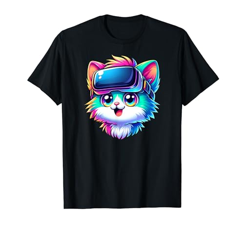 Cute Anime Cartoon Cat VR T-Shirt