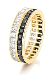 02.Yellow Gold - Black Moissanite