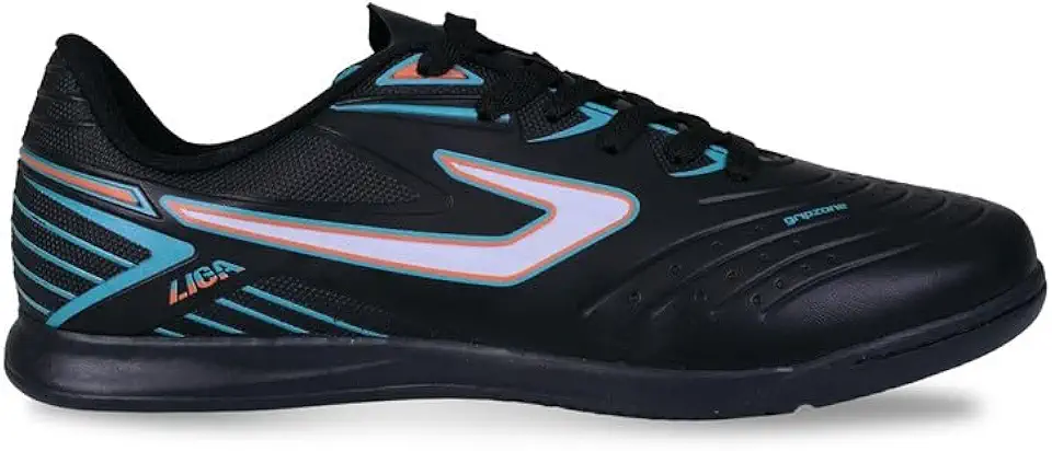 Chuteira Topper Liga Fsal Preto/Verde/Laranja,40