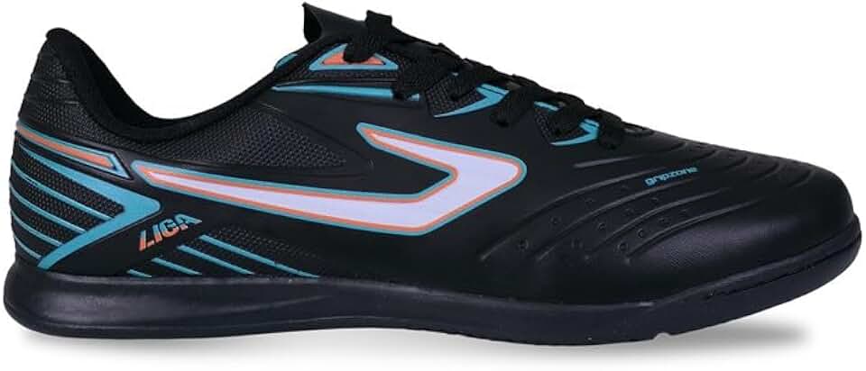 Chuteira Topper Liga Fsal Preto/Verde/Laranja,40