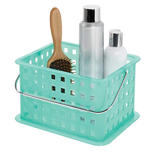 iDesign Household Storage Basket with Handle for DVDs, Video Games and more