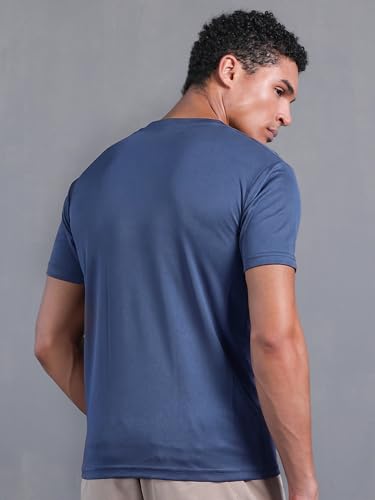 Image of CHKOKKO Gym T Shirts for Men Workout Activewear Solid Quick Dry Sports Tshirt for man Breathable Lightweight Half Sleeve Regular Fit Round Neck Running Boys T Shirt