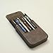 SOLYUJ 6Slots Leather Fountain Pen Case Collector Organizer - Handmade Pen Case Vintage Crazy Horse Print Leather Pen Protective Sleeve Cover Pen Storage Gift Box (6slot-Brown)