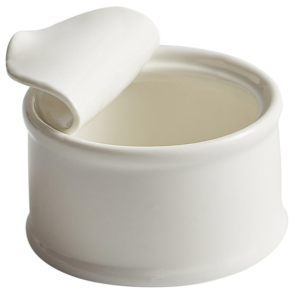 CTRLZS Ceramic Dessert Bowls Canned Shape Pudding Bowl Specialty Sauce Bowls Soup Basins Solid Color Cutlery Bread Plates