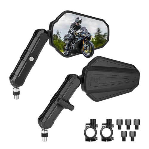 Espejo de marcha atrás de motocicleta plegable para tus rutas de fin de semana 2