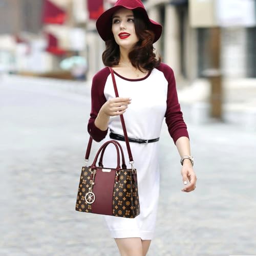 Image of KURGOOL Women Purses and Handbags Top Handle Satchel Shoulder Bags Messenger Tote Bag for Ladie