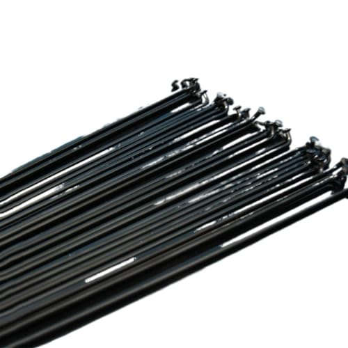 Rayons de vélo de route et VTT 13G en acier noir 2.3mm pour remplacer un rayon cassé