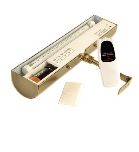 Concept 101L Cordless Remote Control Led Picture Light- 11 1/2 Inch Polished Brass #TOP1