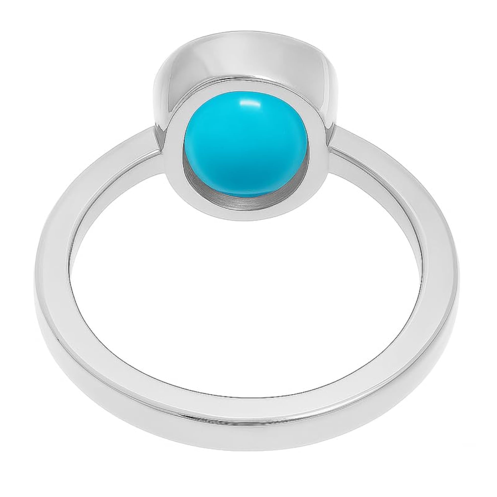 Women's Handcrafted Panchdhatu Turquoise Adjustable Ring, 14.75 Ct