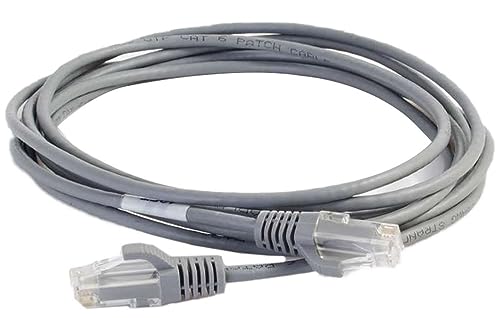 C2G 01086 Cat6 Slim Cable - Snagless Unshielded Slim Network Patch Cable, Gray (1.5 Feet, 0.45 Meters)