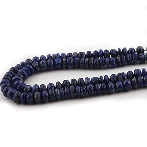 Lapis lazuli perles 7mm rondelles facettées pour création bijoux SB2111