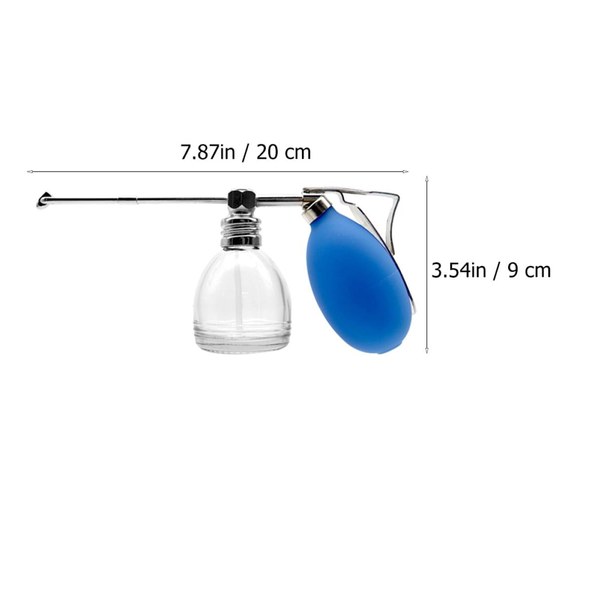 IMIKEYA Flacone Spray in Vetro Blu per Polvere, Facile da Smontare e Riutilizzabile, Bottiglia Spray Portatile Maschile, per Viaggio e Utilizzo Quotidiano