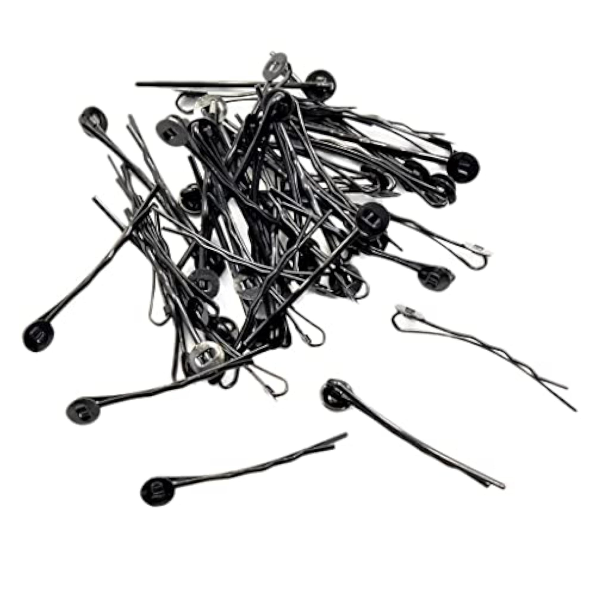 100pcs Black Hair Clips Bezel Tray Base Barrettes for DIY Jewelry Making